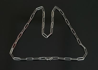 DINH VAN - CHAIN in silver 800°/°°, signed,...