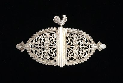 BOUCLE DE CEINTURE en argent, poinçon Minerve...