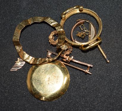 LOT of 18k gold (750/°°) PB: 18.96g