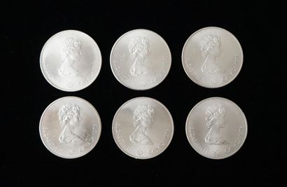 LOT of 6 silver coins 925°/°° 