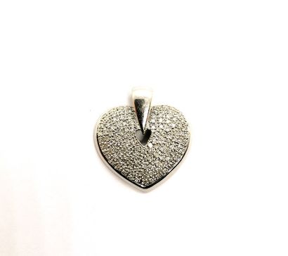 
PENDENTIF en or blanc 18K (750/°°) figurant...