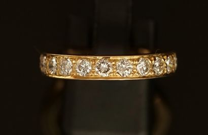 1/2 ALLIANCE in 18k yellow gold (750/°°)...