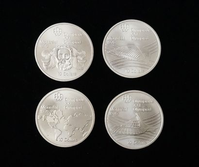 LOT of 4 silver coins 925°/°° 