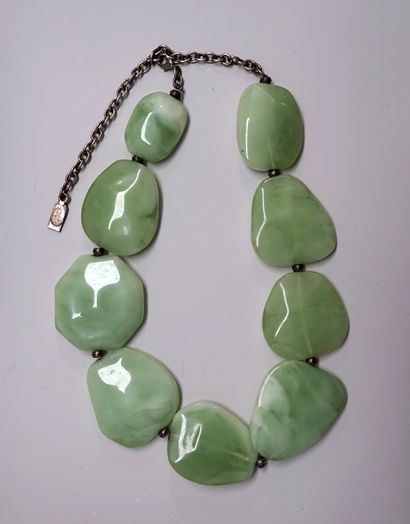 DOMINIQUE DENAIVE - Resin necklace made of...