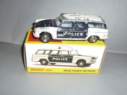 DINKY TOYS n°1429 Peugeot 404 POLICE (mauvais...