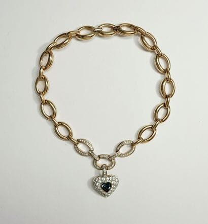 NINA RICCI - Gold-plated metal choker necklace...