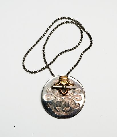 GAS ST TROPEZ - NECKLACE in gilded and silver...