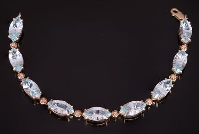 BRACELET in gilded silver (vermeil) 925/°°...