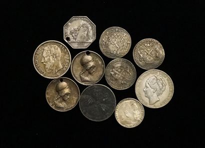 LOT of various silver coins and medals 800/°°....