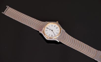 EBEL - BRACELET WATCH steel and yellow gold,...