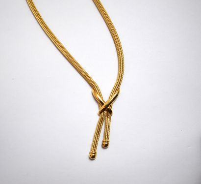 NECKLACE in 18K (750/°°) yellow gold, in...