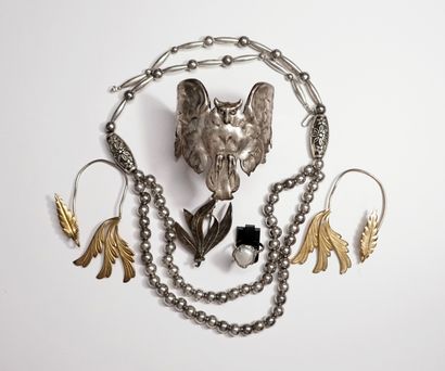 FANTAISIE - LOT of metal JEWELRY including...
