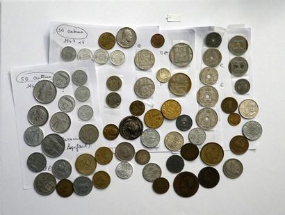IMPORTANT LOT of various coins mainly French...