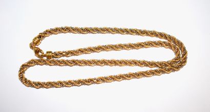 NECKLACE in 18K (750/°°) yellow gold with...