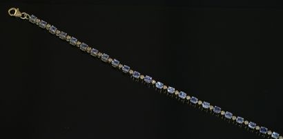 BRACELET line silver gilt 925 / ° ° (vermeil)...