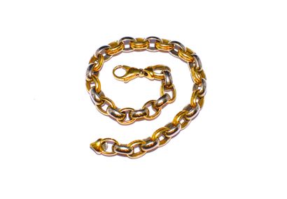 BRACELET in 18K (750/°°) yellow gold, fancy...