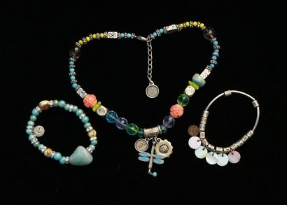 REMINISCENCE - 1 NECKLACE AND 2 BRACELETS...