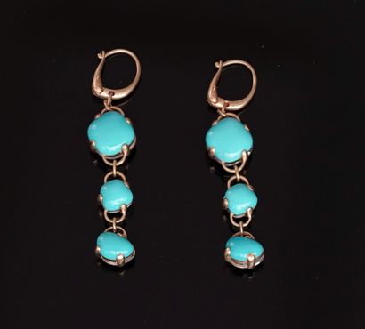 POMELLATO - PAIR OF CAPRI EARRINGS in turquoise...