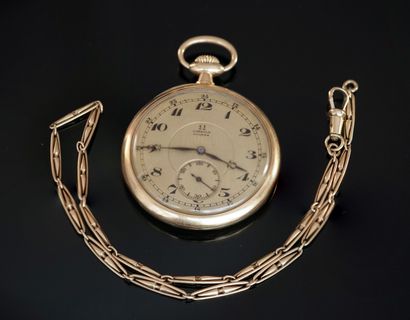 OMEGA - 18k (750°/°°) yellow gold gousset...
