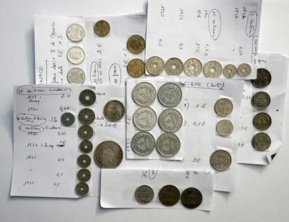 IMPORTANT LOT of various coins mainly French...