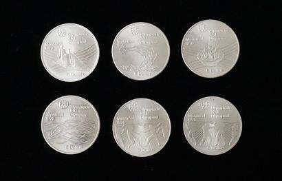 LOT of 6 silver coins 925°/°° 