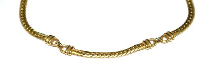 NECKLACE in 18K (750/°°) yellow gold with...