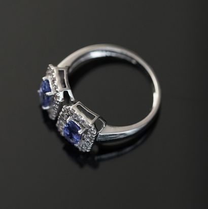 RING in 18k white gold (750/°°) set with...
