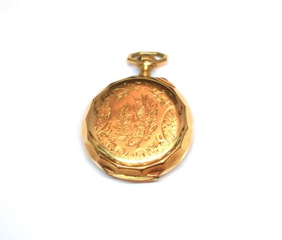 18K (750/°°) yellow gold GOUSSET WATCH with...