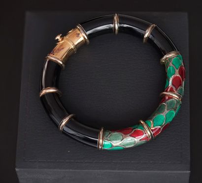 NEW RING - BRACELET in 18K (750/°°) gold,...