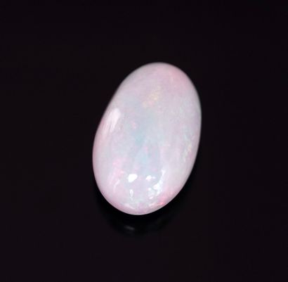 LARGE OPAL cabochon, with mainly pink and...