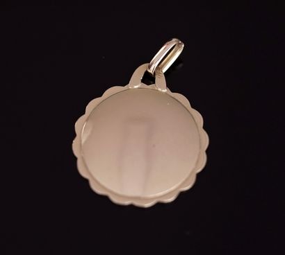 MEDAL in 18k (750/°°) yellow gold 