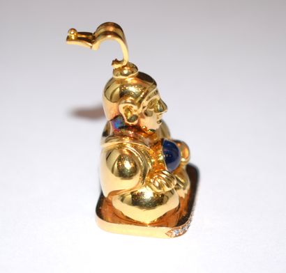 18K (750/°°) yellow gold pendant featuring...