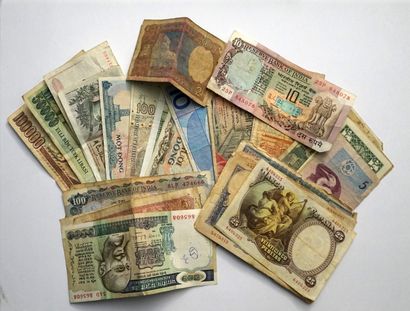 LOT of various demonetized bills.