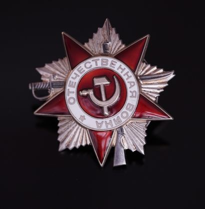 LOT of 4 badges of the Soviet period in metal...