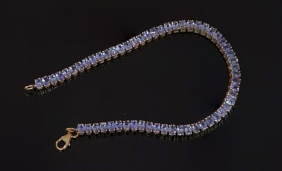 BRACELET line in silver gilt 925 / ° ° (vermeil)...