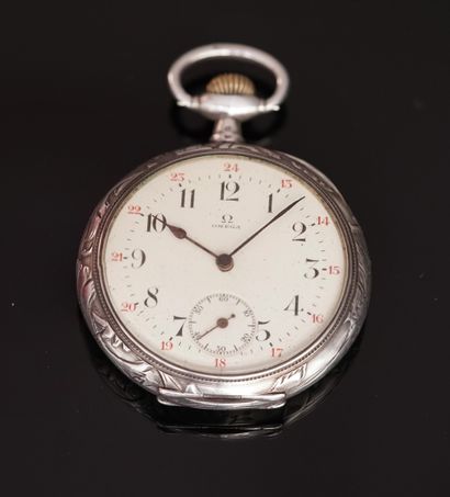 Silver gousset watch (swan hallmark), ivory...