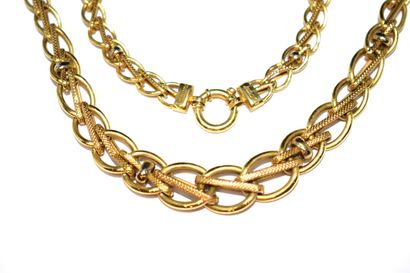 NECKLACE in 18K yellow gold (750/°°) signed...