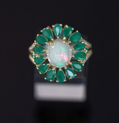 Silver ring gilt (vermeil) 925 / ° forming...