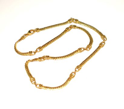 NECKLACE in 18K (750/°°) yellow gold with...
