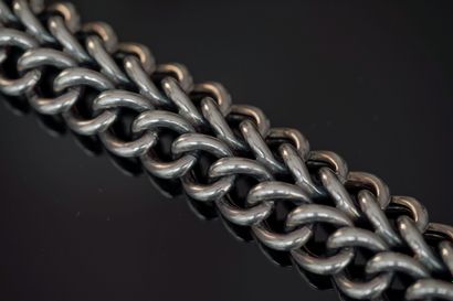 BRACELET large curb chain with double rows...