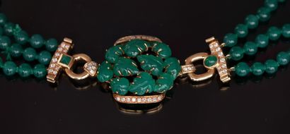 SET consisting of a choker and a bracelet...