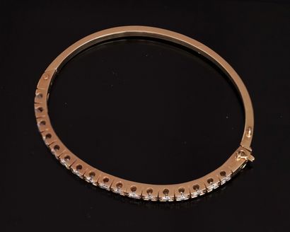 BRACELET in 18k (750°/°°) yellow gold, the...