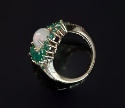 Silver ring gilt (vermeil) 925 / ° forming...