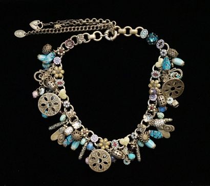 LES GENS DU SUD - NECKLACE in silver plated...