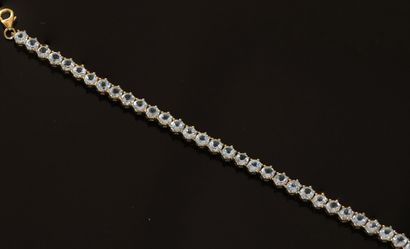 BRACELET line silver gilt 925 / ° ° (vermeil)...