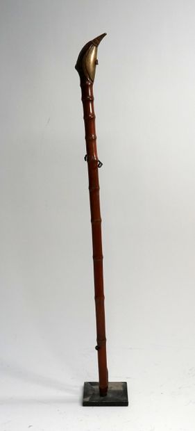 Pipe in bamboo, the furnace in brass and...