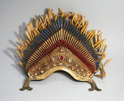 Antique Balinese traditional dance headdress...