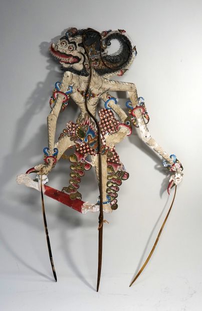 Ancient puppet presenting Hanuman from the...