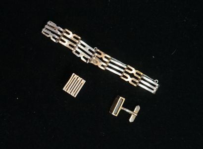 ART DECO - SET in metal including a bracelet...