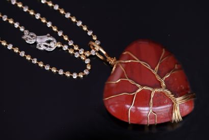 Gilded silver chain (vermeil) 925/°° with...